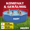 HECHT 3476 Metall Frame Pool Gartenpool | ⌀ 300 cm | 76 cm Produktbild-Vorschau 10