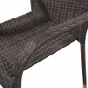 Close-up of the armrest of a brown rattan chair. Náhľad obrázku produktu