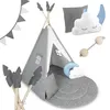 Nukido NK-406 Dětské teepee - šedé Náhled obrázku produktu 3