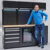 Werkstatteinrichtung PREMIUM Eichenplatte mit Kühlschrank – Produktbild-Vorschau 4