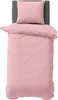 2 teilige Uni Bettwäsche 155x220 cm Mikrofaser Rosa Produktbild-Vorschau 1