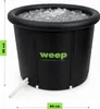 Eisbad Tonne WEEP 390L 85x80 cm, aufblasbare Kältebadewanne Produktbild-Vorschau 2