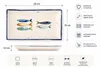 Teller, mediterran mit Sardinen-Motiv | Maritime Produktbild-Vorschau 3