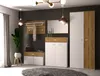 A modern entryway with a shoe cabinet, coat rack, mirror, and wardrobe. Náhled obrázku produktu