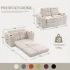 okwish Zweisitziges Sofa,Modulares Sofa mit Getränkehaltern Produktbild-Vorschau 6
