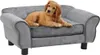 vidaXL Canapé pour chien Gris 72x45x30 cm Peluche Voir les images du produit 10