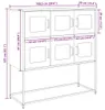 vidaXL Sideboard noir 100,5x39x107 cm Acier laminé à froid Voir les images du produit 8