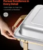 VEVOR Set scaldavivande in acciaio inox con 2 pentole Anteprima dell’immagine prodotto 3