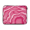 MuchoWow® Laptop Hülle 15 Zoll Rosa - Geode - Achatstein - Produktbild-Vorschau 1