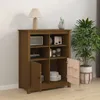 vidaXL Sideboard Honigbraun 83x41,5x100 cm Massivholz Produktbild-Vorschau 4