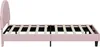Lit enfant UnboxG 90 x 190 cm en velours rose rembourré – Voir les images du produit 10