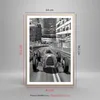 Gerahmtes Poster - Rahmen in heller Eiche - Formel 1 Retro Produktbild-Vorschau 5