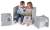 COSTWAY 6-in-1 Kindertafel, kindertafel en stoelset met Productafbeelding-voorbeeld 1