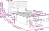 vidaXL Bettrahmen mit Kopfteil Sonoma-Eiche 120 x 200 cm Produktbild-Vorschau 8