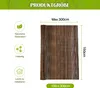 Product dimensions and features are displayed next to a rolled-up bamboo fence. Produktbild-Vorschau