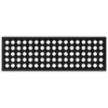 A black rubber mat with a grid of circular holes. Produktbild-Vorschau