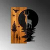 Wallity, Deer and Moon, dekoracja ścienna, orzech, metal, Podgląd zdjęcia produktu 6