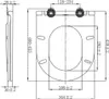 WC Sitz Absenkautomatik Softclose Dünn Toilettensitz Deckel Produktbild-Vorschau 6