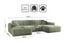 Kaiser Möbel Ecksofa, Eckcouch U form, Wohnzimmer Couch Produktbild-Vorschau 3