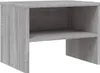 A plain white background with a single nightstand. Produktbild-Vorschau