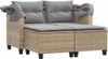 vidaXL, 2-Sitzer Gartensofa Set, 3-tlg., Poly Rattan, Produktbild-Vorschau 3