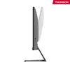 A side view of a black computer monitor on a white background. Produktbild-Vorschau