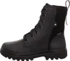 A black lace-up boot is shown against a white background. Produktbild-Vorschau