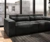 DELIFE Big-Sofa Sirpio 230x95 cm Mikrofaser Schwarz Produktbild-Vorschau 5