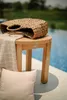 Couchtisch rund Teakholz Ø50 cm, nachhaltiger Gartentisch Produktbild-Vorschau 7