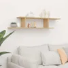 Wisząca Półka Na Tv, Dąb Sonoma, 125X18X23 Cm, Płyta Podgląd zdjęcia produktu 3