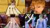 A collage of four screenshots from the video game Kingdom Hearts Melody of Memory, showing gameplay and cutscenes. Produktbild-Vorschau