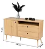 Meuble buffet en bois avec 2 tiroirs + 1 porte + 1 niche Voir les images du produit 3