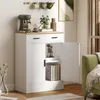 HOMCOM Sideboard mit Stauraum, Kommode mit 2 Schubladen, Produktbild-Vorschau 2