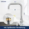 Cecipa Niederdruck Küchenarmatur Gebürsteter Edelstahl, Produktbild-Vorschau 8
