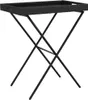 vidaXL Tabletttisch Klappbar Schwarz 65x40x75 cm Poly Produktbild-Vorschau 7