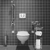 MSV® Portarotolo con ripiano, portarotolo stretto bianco Anteprima dell’immagine prodotto 5
