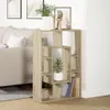 vidaXL Knihovna Sonoma dub 63x20x90 cm Materiál na bázi Náhled obrázku produktu 4