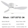 Deckenventilator mit LED-Licht, 6 Geschwindigkeitsstufen, Produktbild-Vorschau 2
