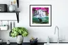 MuchoWow® Gerahmtes Poster Wasserfall - Rosa - Bäume 40x40 Produktbild-Vorschau 4