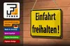 Blechschild Warnschild 18x12cm Einfahrt freihalten Produktbild-Vorschau 3