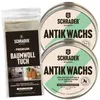 SCHRADER Antik Wachs + Baumwolltuch - dreiteiliges Set zur Produktbild-Vorschau 1