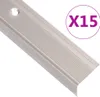 Schlichtes Treppenkantenprofile L-Form 15 Stk. Aluminium Produktbild-Vorschau 1