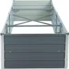 Metall Blumenbeet Hochbeet 320x80x77 cm Grau Pflanzbeet Produktbild-Vorschau 2