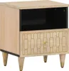 Nachttische 2 Stk. 40x33x46 cm Massivholz Mango Produktbild-Vorschau 1