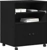 vidaXL Supporto per stampante in rovere nero 60 x 48 x 74 Anteprima dell’immagine prodotto 3