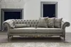 Luxus Stoffsofa Chesterfield Sofagarnitur Dreisitzer Sessel Produktbild-Vorschau 7