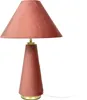 Lampada da tavolo Relaxdays, paralume in velluto e base in Anteprima dell’immagine prodotto 1