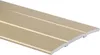 A close-up, angled view of a gold-colored transition profile strip against a white background. Anteprima dell’immagine prodotto