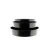 A set of three black baking pans stacked on top of each other against a white background. Náhľad obrázku produktu