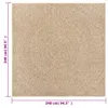 Koberec ZIZUR 240 x 240 cm jutový vzhled interiér i Náhled obrázku produktu 8